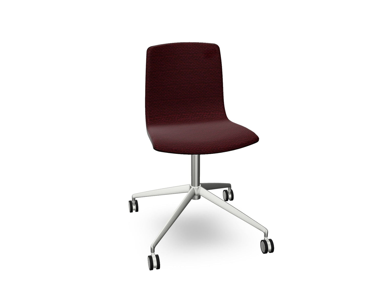 Aava 02 Fixed Trestle Base Wood Chair With Front Upholstery Chairs Arper