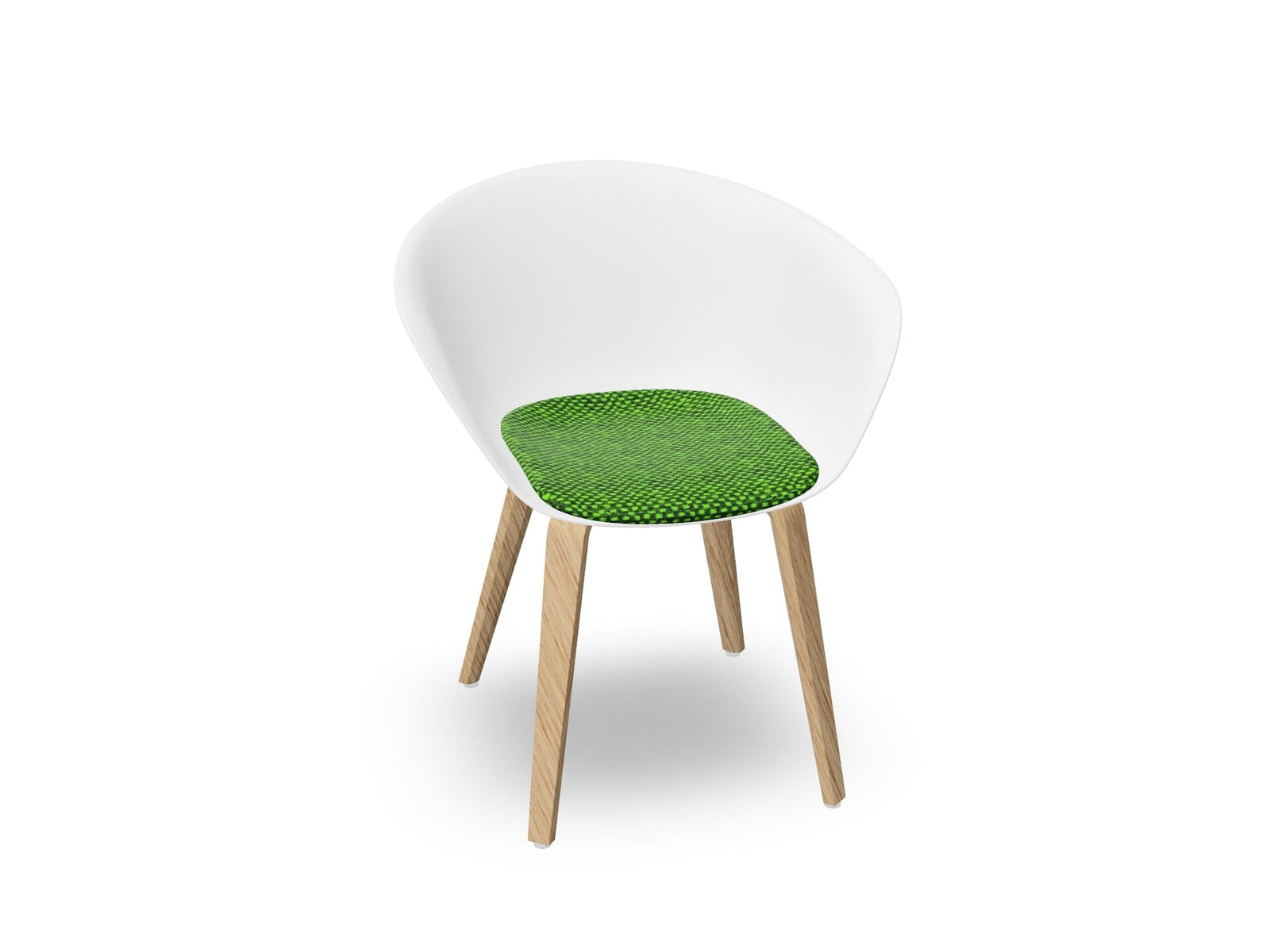 Duna 02 Wood Leg Chair With Seat Cushion Chairs Arper