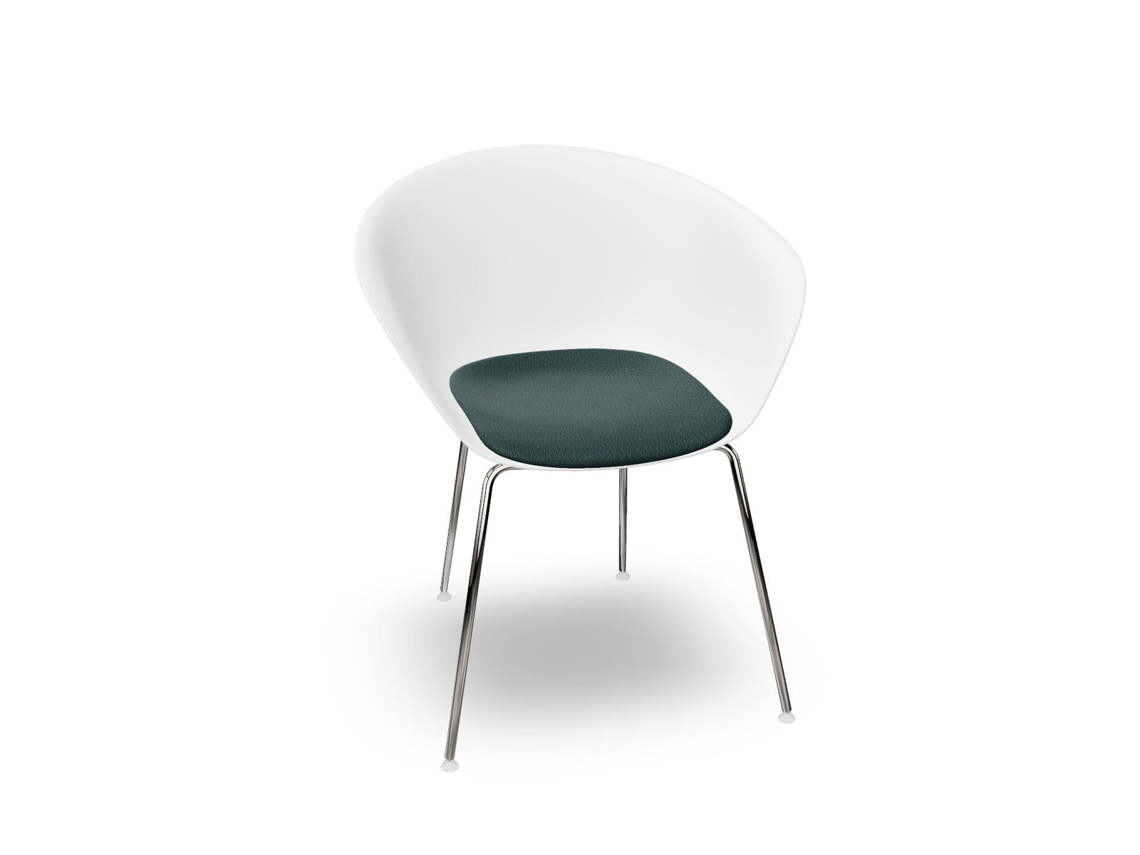 Duna 02 Four Leg Chair With Seat Cushion Chairs Arper