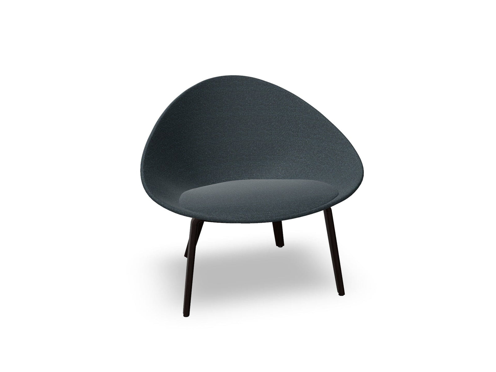 Adell 4 Leg Wood Lounge Chair With Fully Upholstered lounge chair Arper