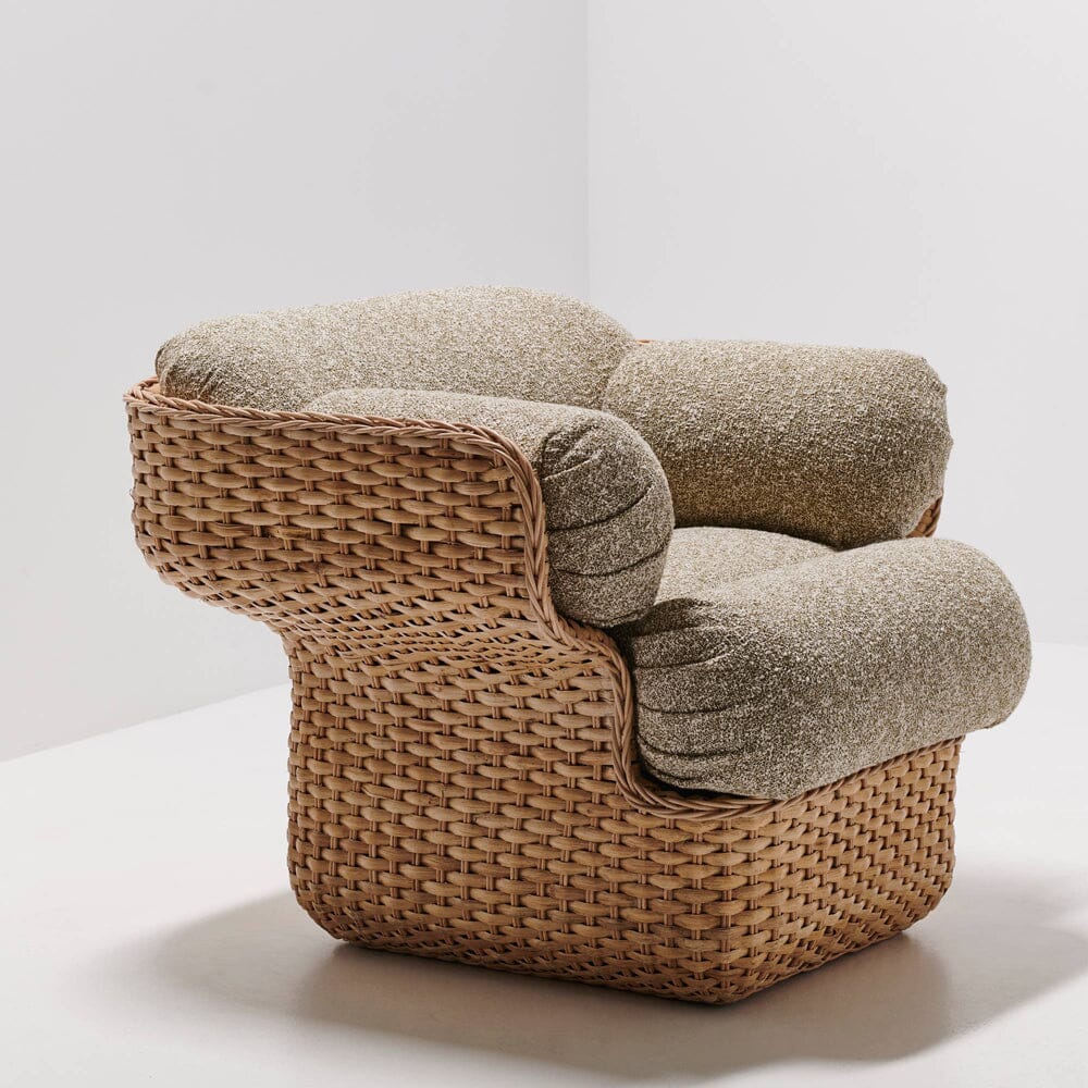 Basket Lounge Chair - Fully Upholstered lounge chair Gubi