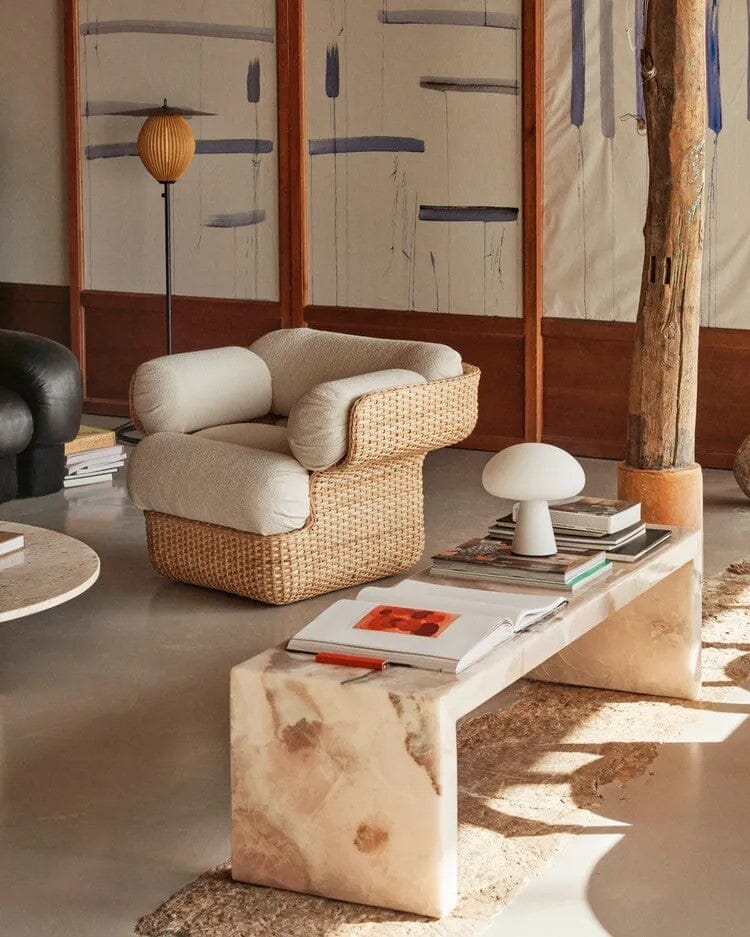 Basket Lounge Chair - Fully Upholstered lounge chair Gubi