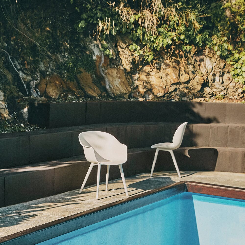 Bat Plastic Base Dining Chair - Outdoor Chairs Gubi