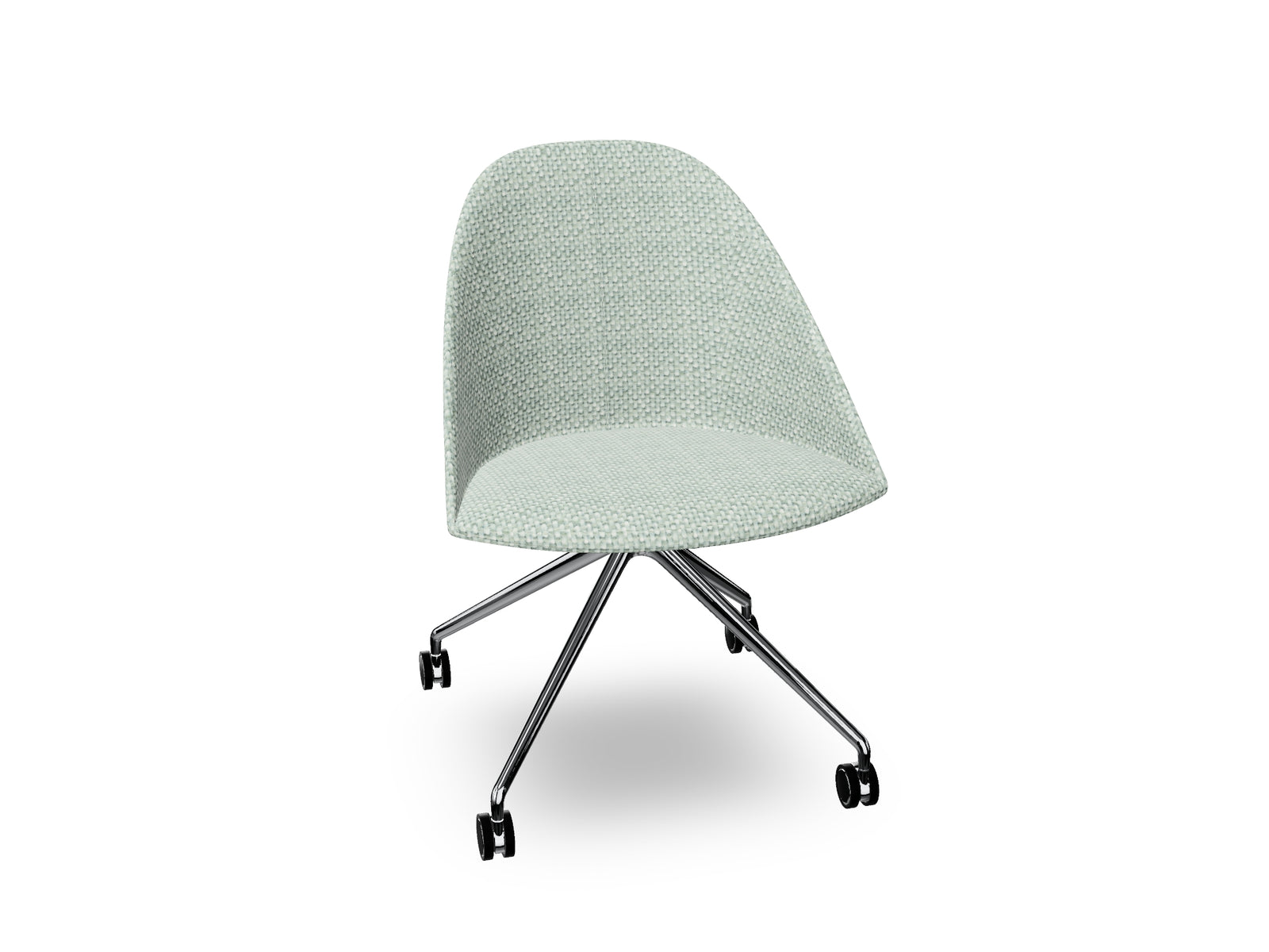 Cila Fully Upholtered Chair With Fixed Trestle Base