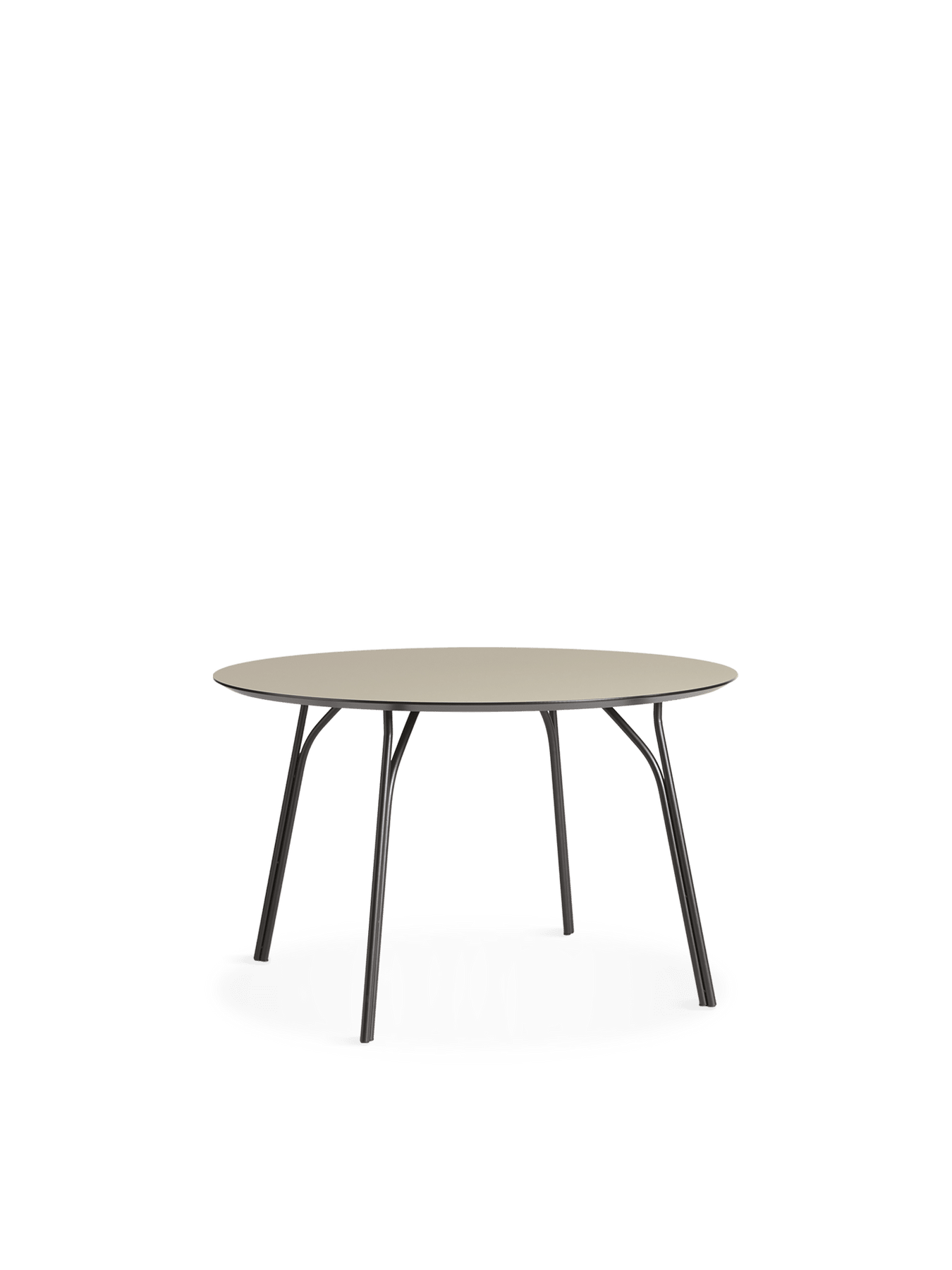Tree Dining Table Dining Tables Woud Beige + Black Round - 47.2"