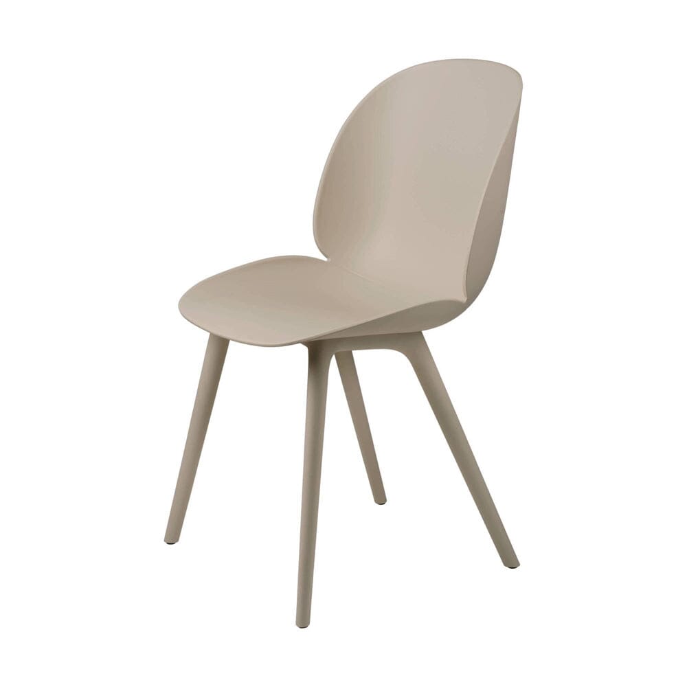 Beetle Dining Chair - Monochrome - Plastic Base Chairs Gubi New Beige