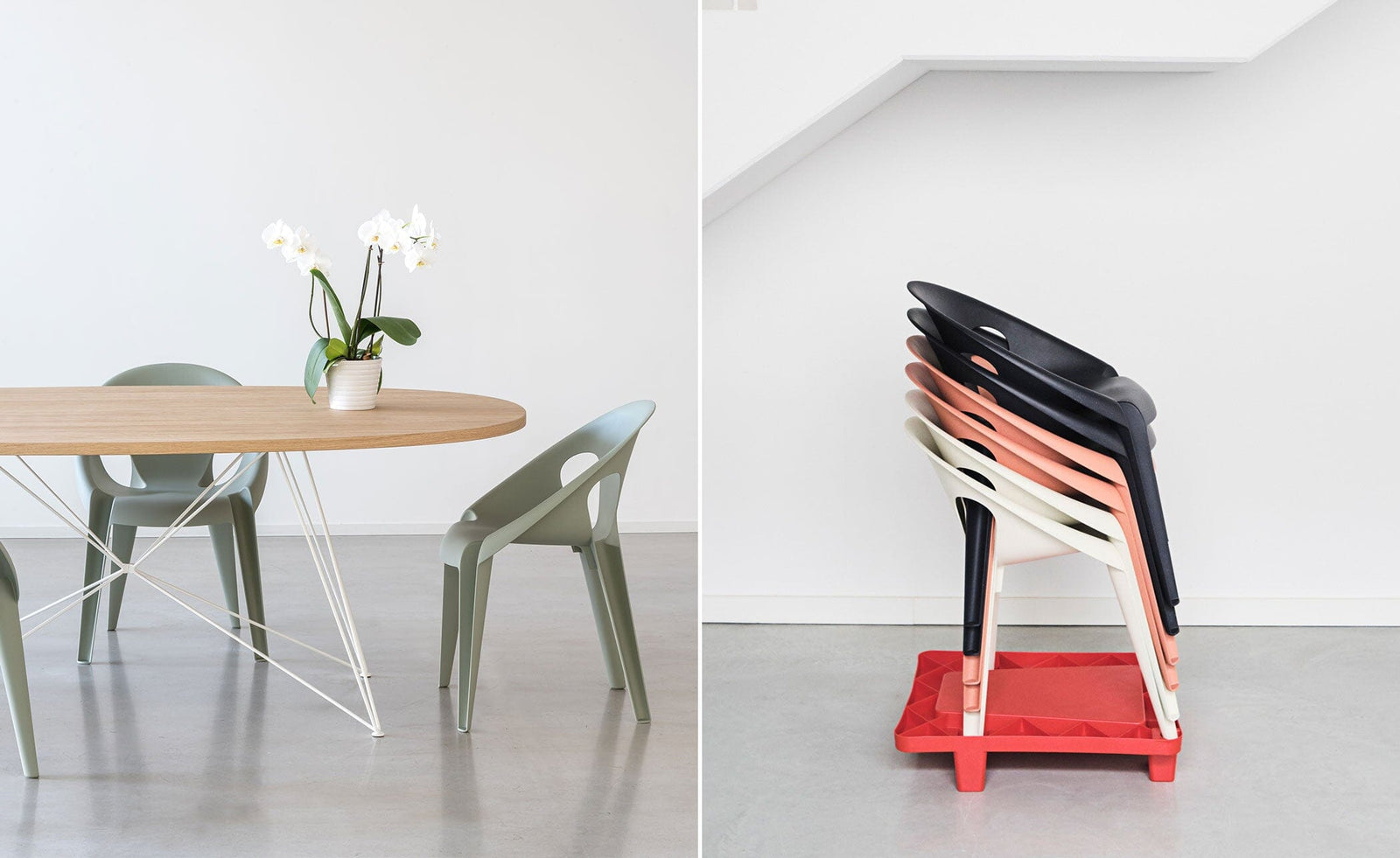 Bell Stacking Chair - Sets of 4 Stacking Chairs Magis