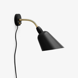 Bellevue Wall Lamp AJ9 wall lamp &Tradition Black and Brass 