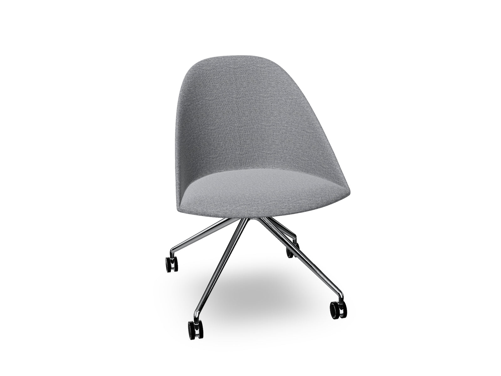 Cila Fully Upholtered Chair With Fixed Trestle Base