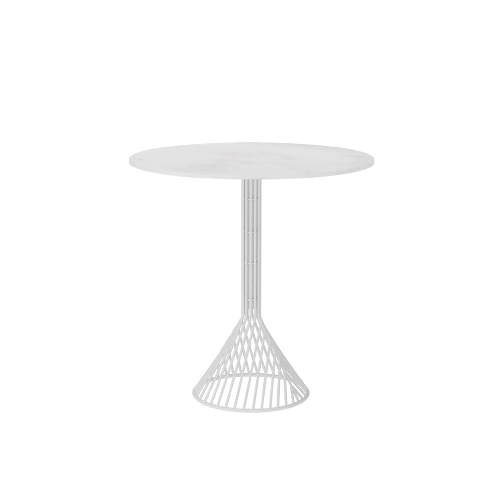 Bistro Cafe Table Coffee Tables Bend Goods White Ceramic Stone White