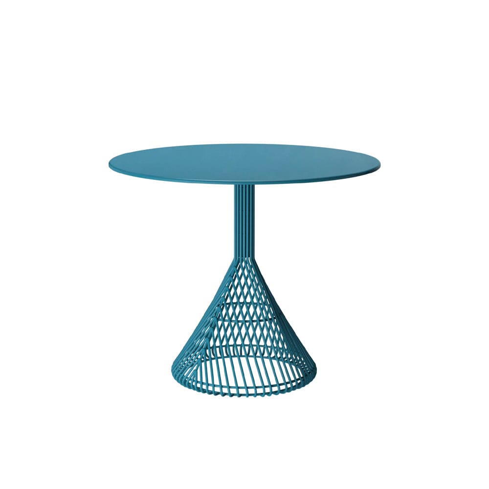 Bistro Table table Bend Goods Peacock Blue Metal Top