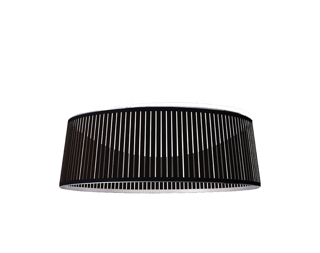Solis Drum Flush Ceiling Lamp Ceiling lamp Pablo 36" Black