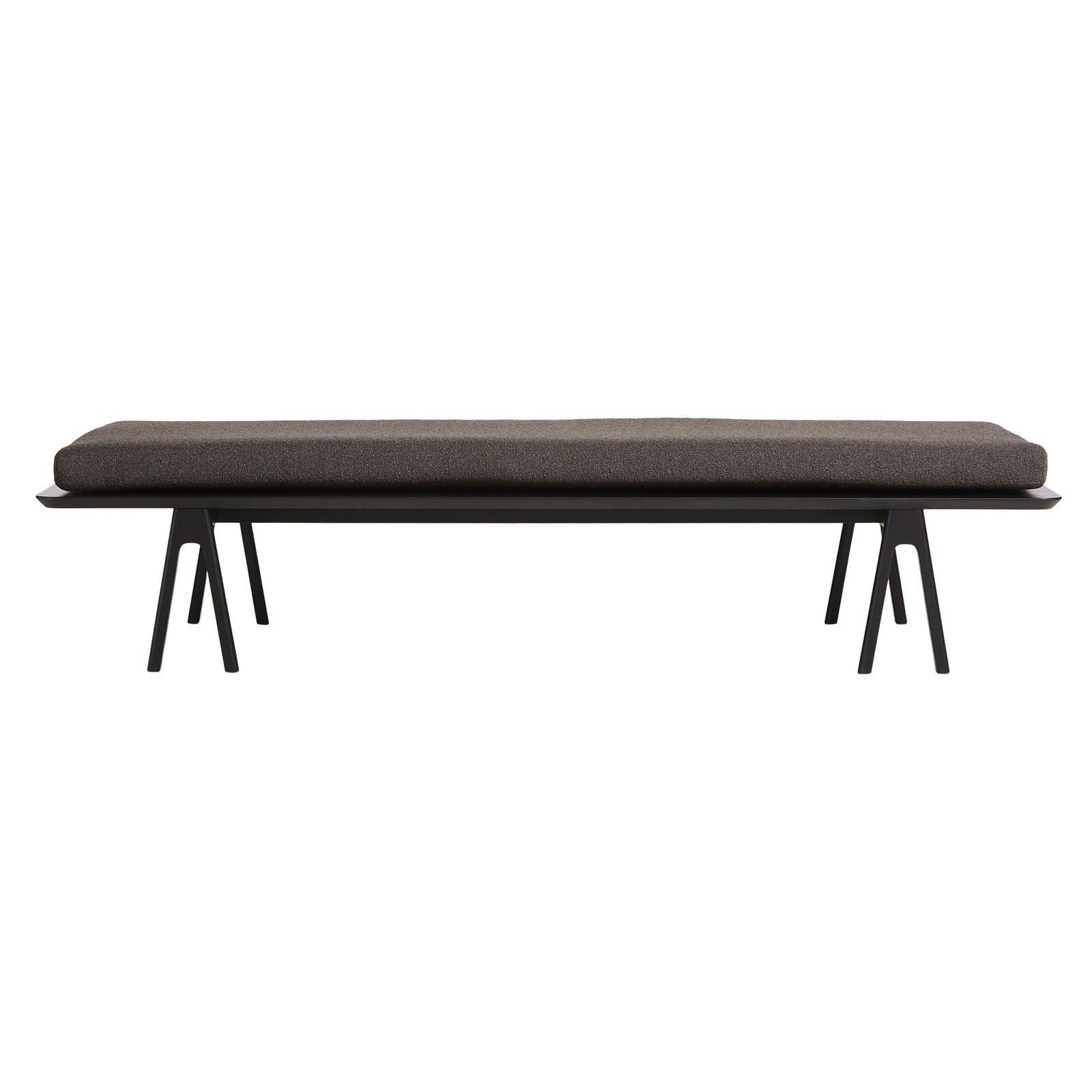 Level Daybed Beds Woud Black Painted Oak Without Pillow Dark Brown: Alpine 18