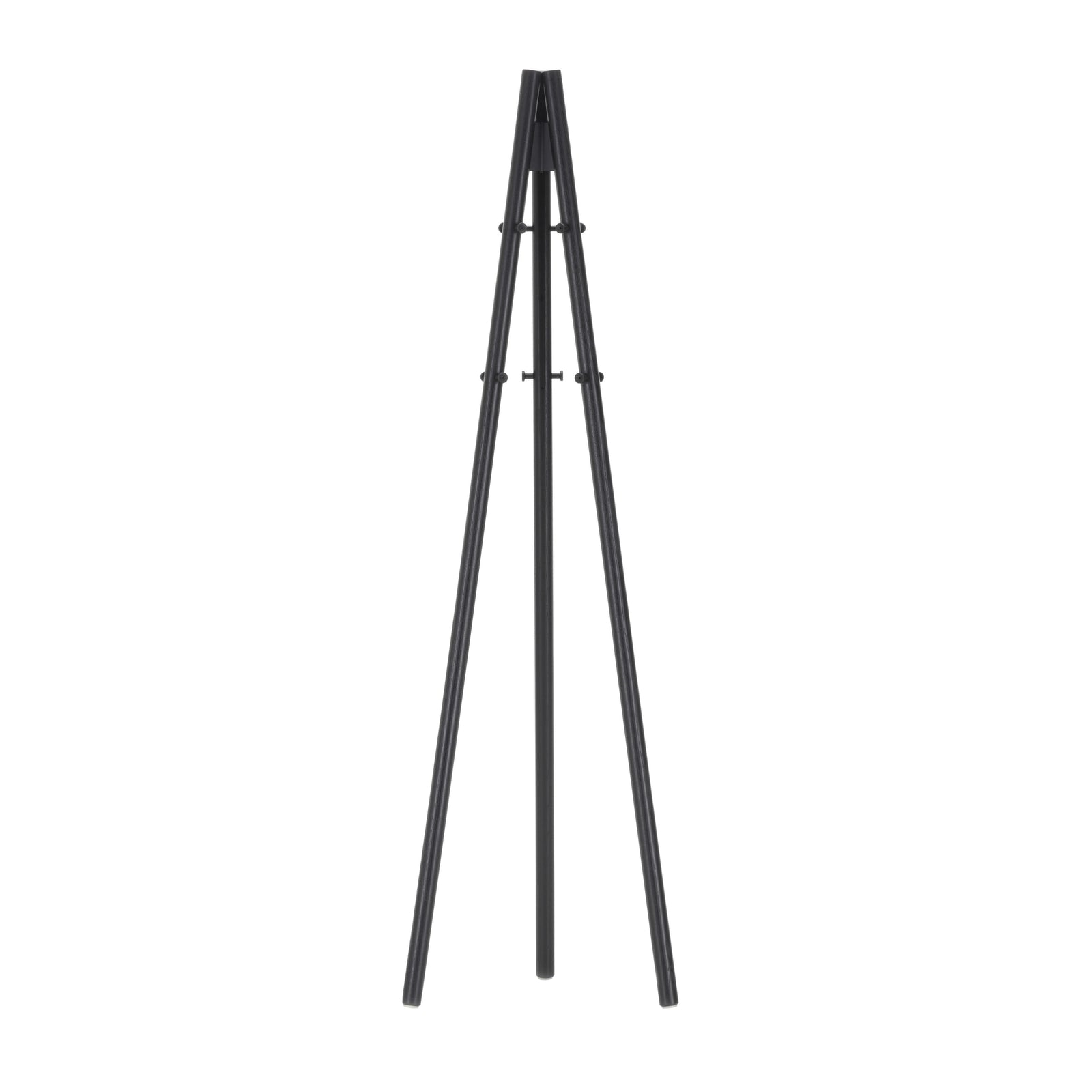 Kiila Coat Stand Miscellaneous Artek Legs Natural Lacquered-Structure and Hooks Black