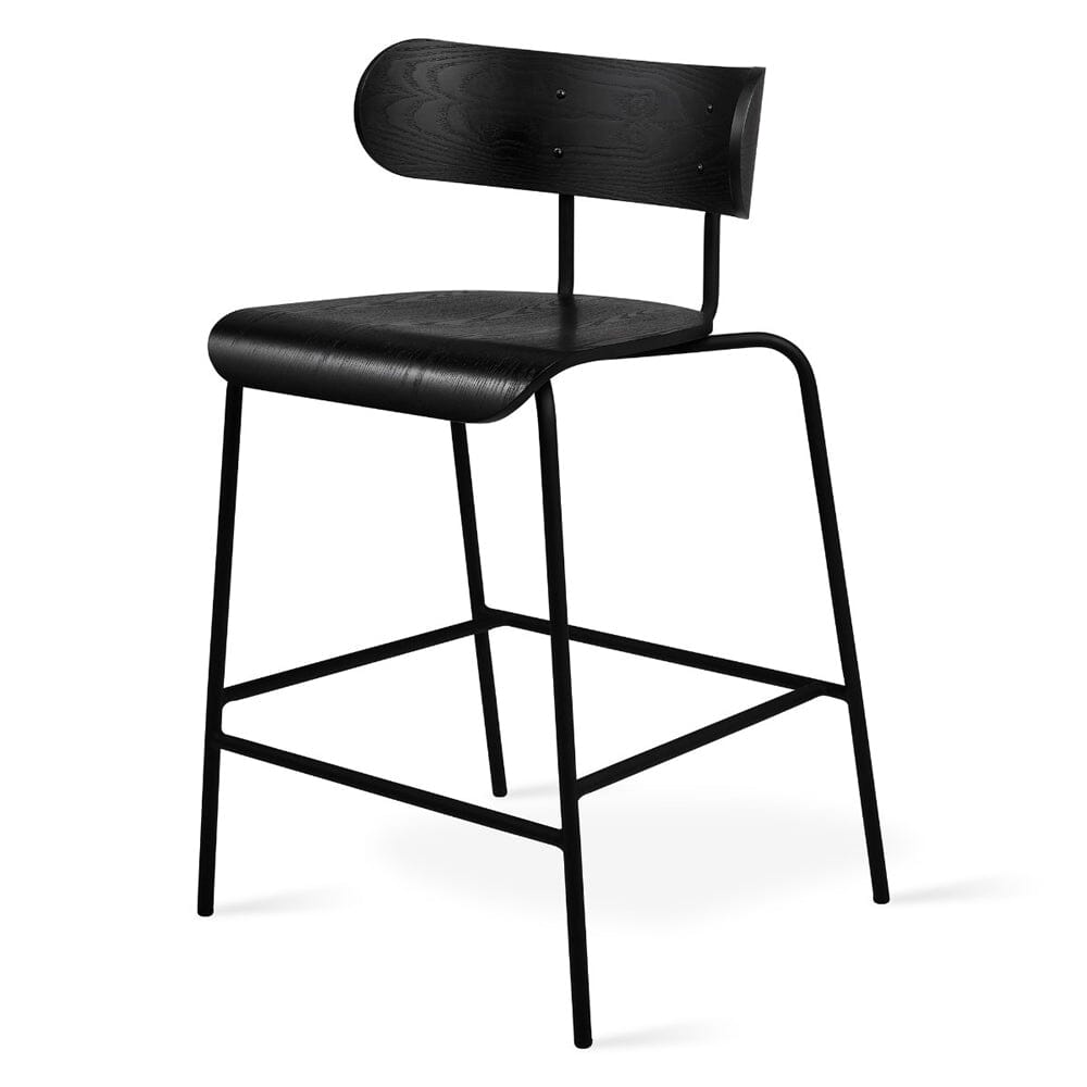 Bantam Counter Stool counter stool Gus Modern Black Ash Black