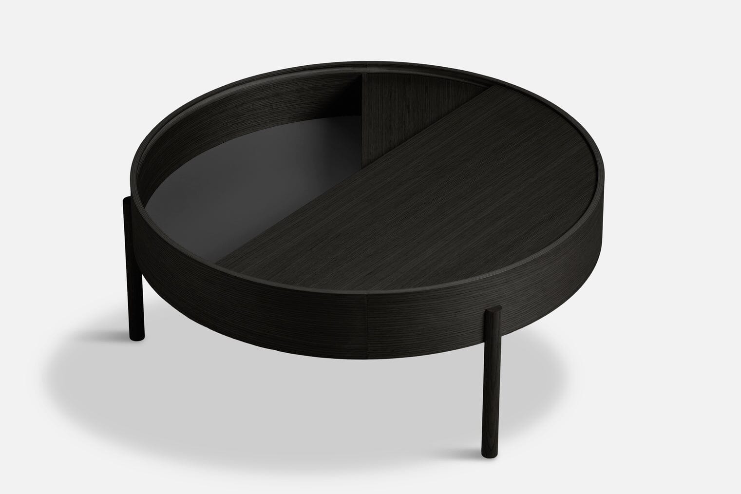 Arc Coffee Table Coffee table Woud Large Black Painted Ash