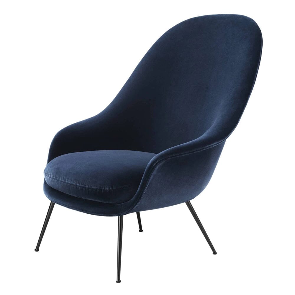 Bat Lounge Chair - High Back With Conic Base lounge chairs GUBI