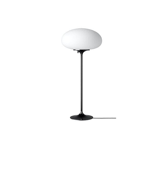 Stemlite Table Lamp Table Lamps Gubi Black Chrome Large Frosted Glass