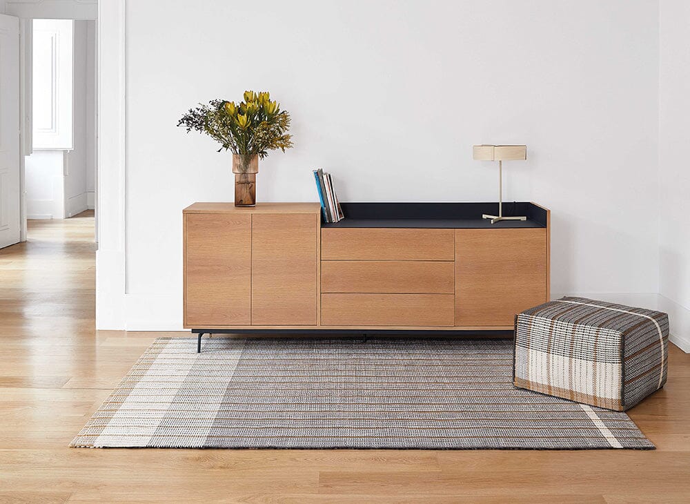 Reversible Pouf Rug Gan