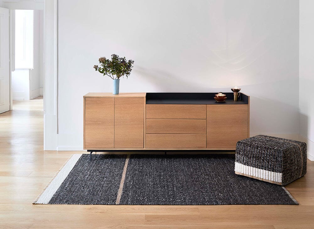 Reversible Pouf Rug Gan