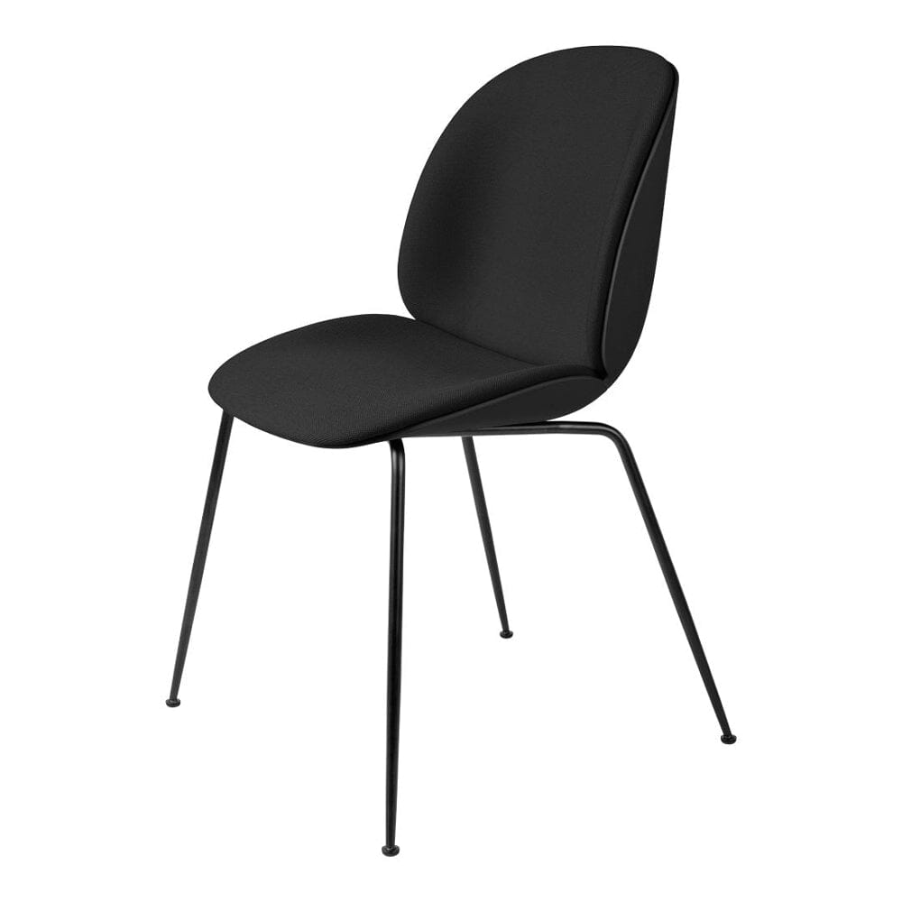 Beetle Dining Chair with Conic Base - Front Upholstered Chairs Gubi