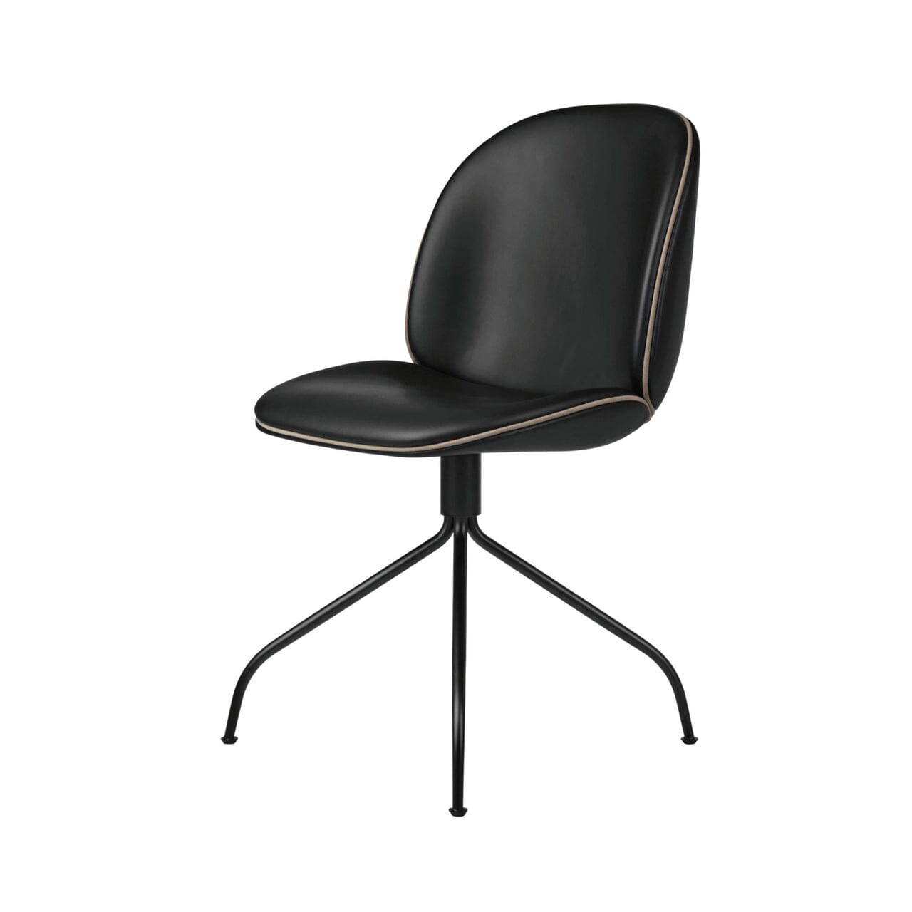 Beetle Meeting Chair with Swivel Base - Fully Upholstered Chairs Gubi
