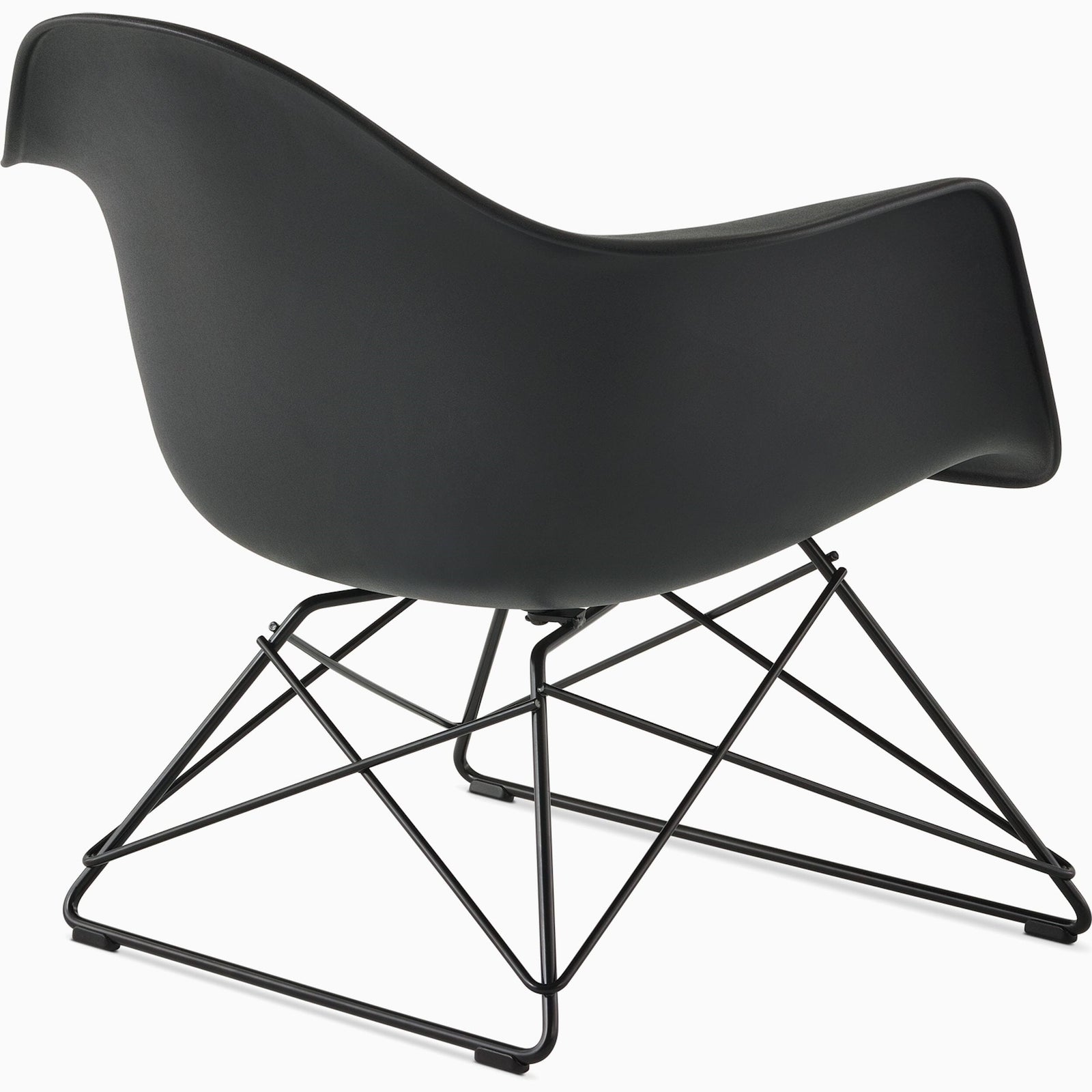 Eames Molded Plastic Low Wire Base Armchair lounge chair herman miller