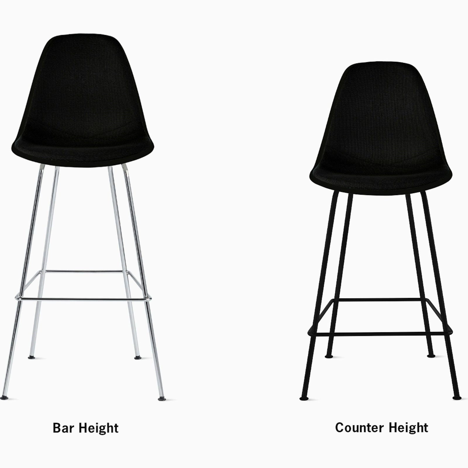 Eames Molded Fiberglass Bar Stool Upholstered bar seating herman miller