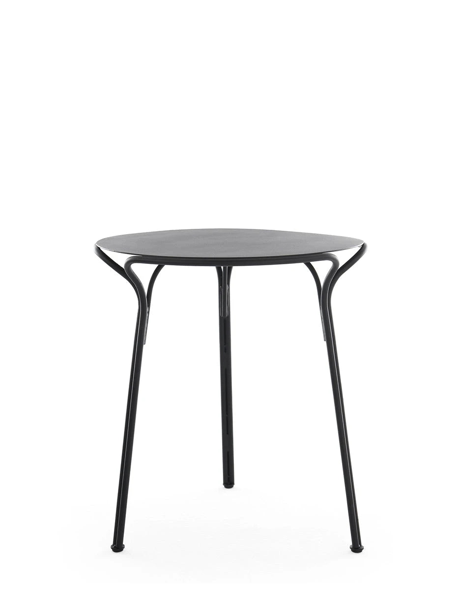 Hiray Dining Table Tables Kartell Black Round Top