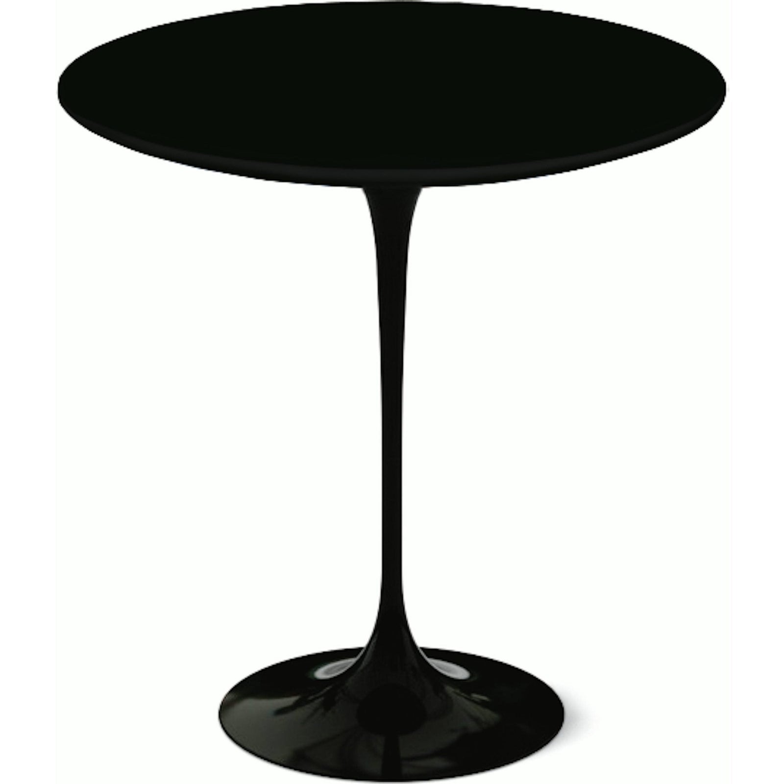Saarinen Side Table - 20” Round side/end table Knoll Black Black laminate, Satin finish