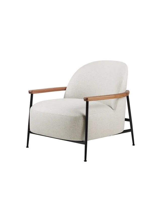 Sejour Lounge Chair Fully Upholstered With Armrest lounge chair Gubi
