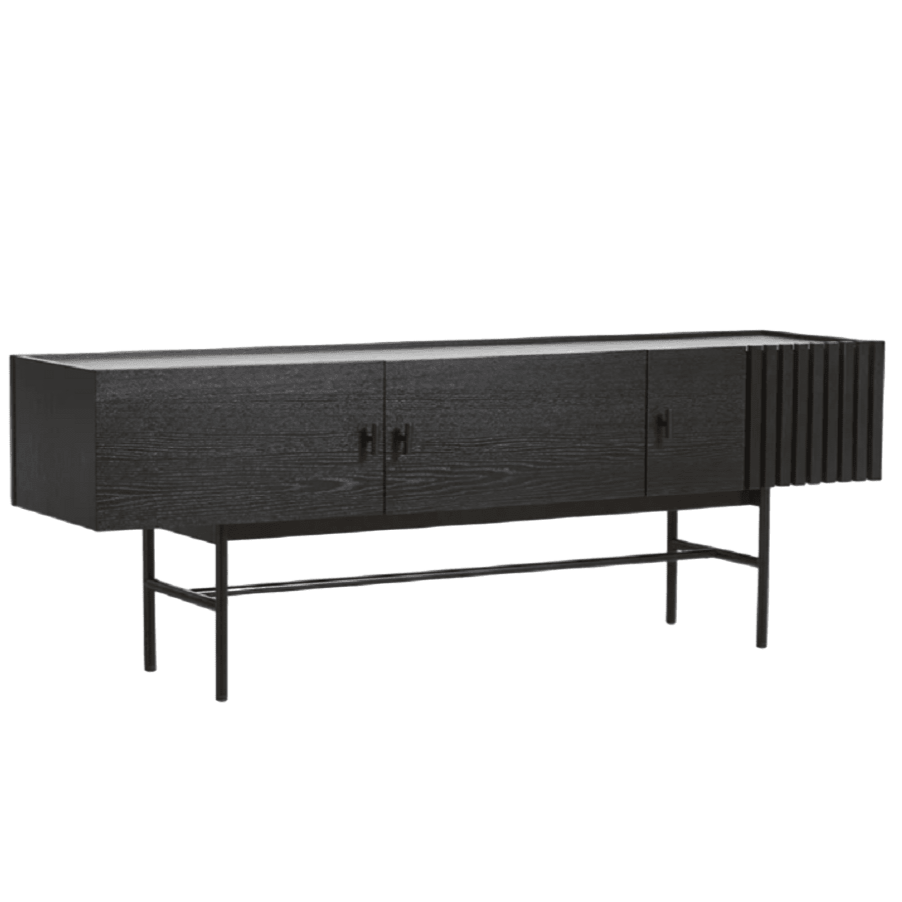 Array Low Sideboard storage Woud Black Painted Oak