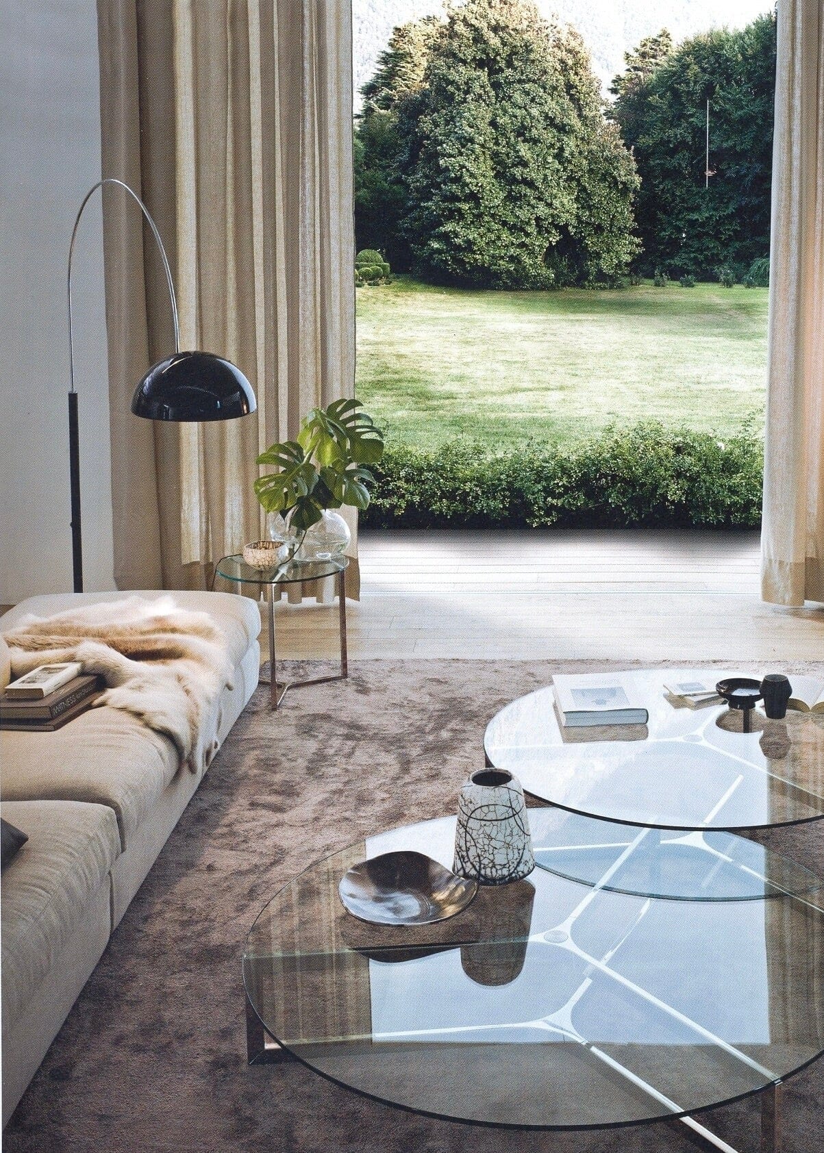 Coupe Arch Floor Lamp Floor Lamps Oluce