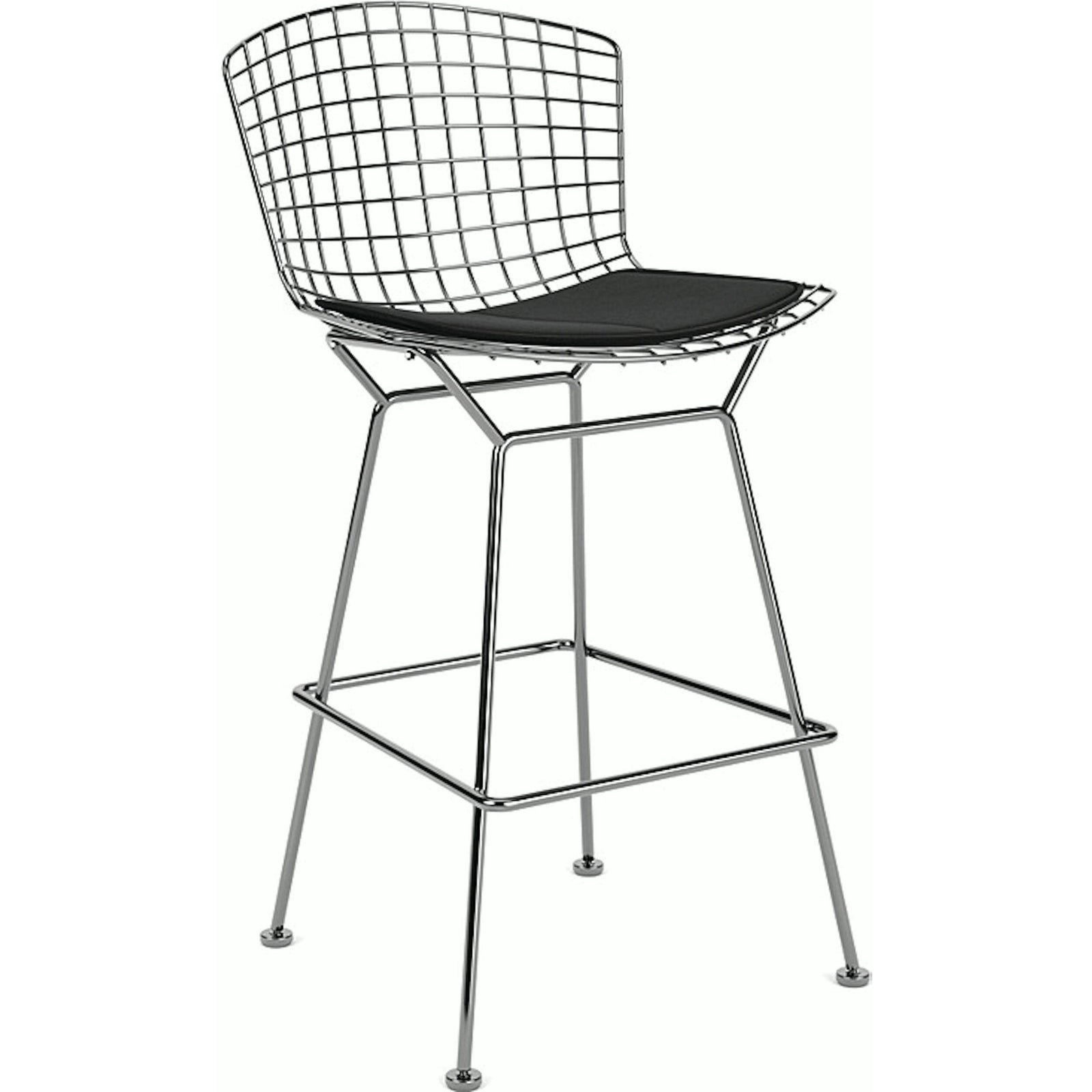 Bertoia Stool with Seat Pad bar seating Knoll