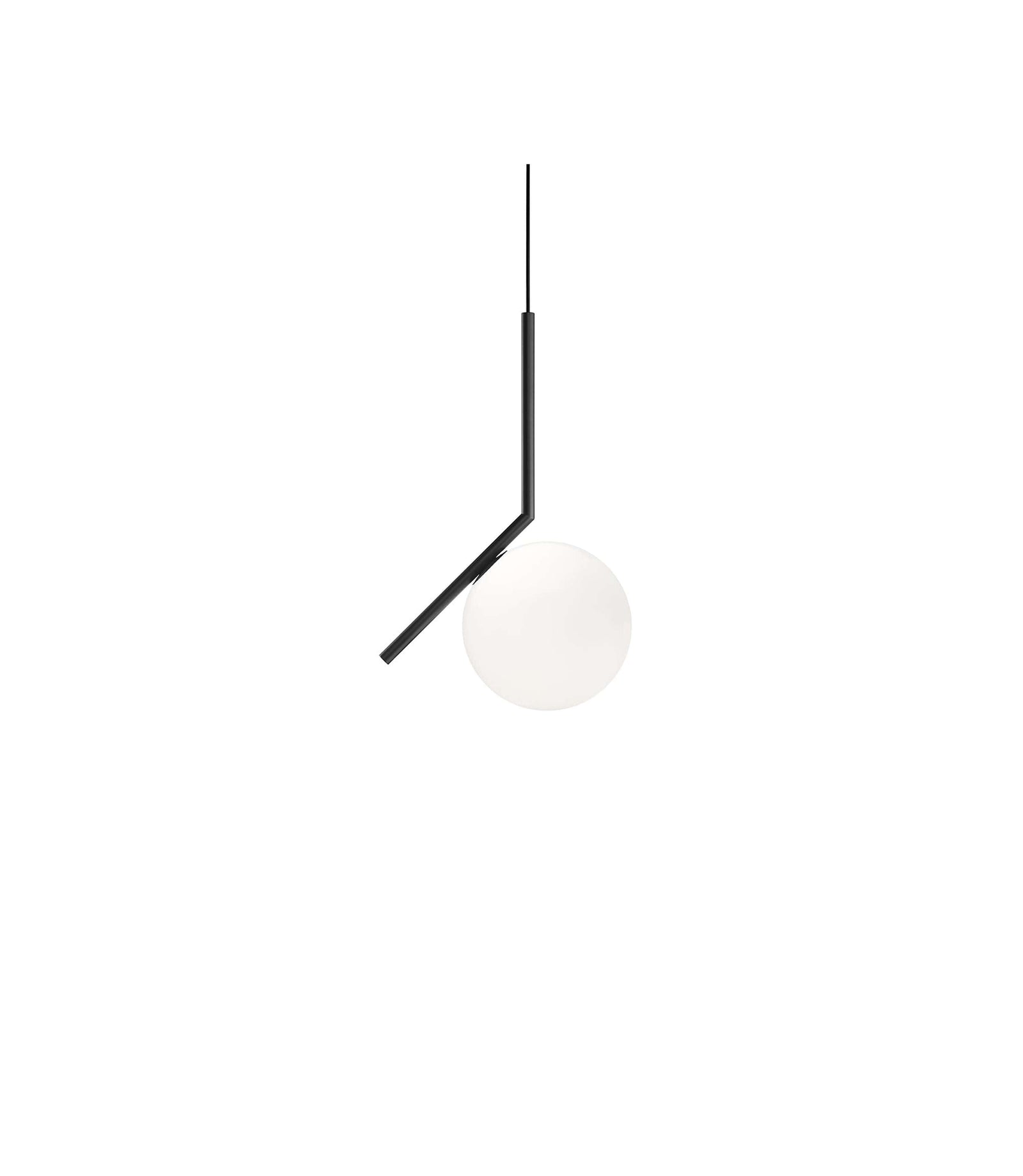 IC S Suspension Lamp suspension lamps Flos Small Black