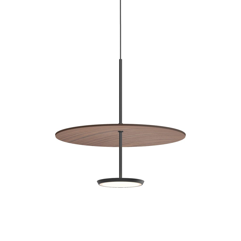 Sky Dome Pendant Pendant Lights Pablo 18" - Matte Black + Walnut