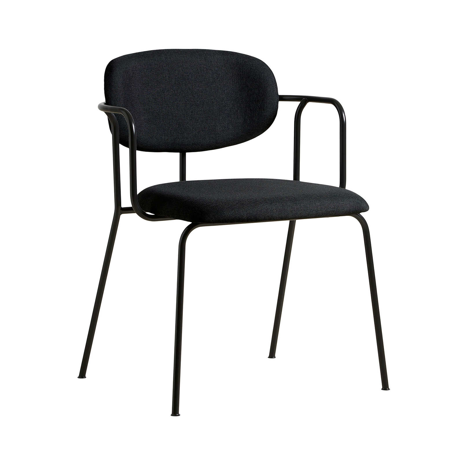 Frame Dining Chair - Set of 2 Dining Chair Woud Black/Black