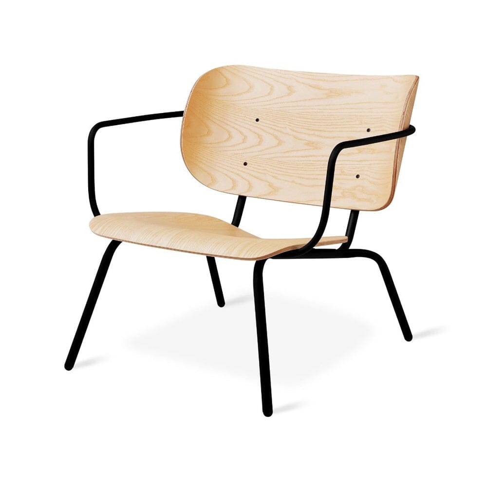 Bantam Lounge Chair lounge chair Gus Modern Blonde Ash Black