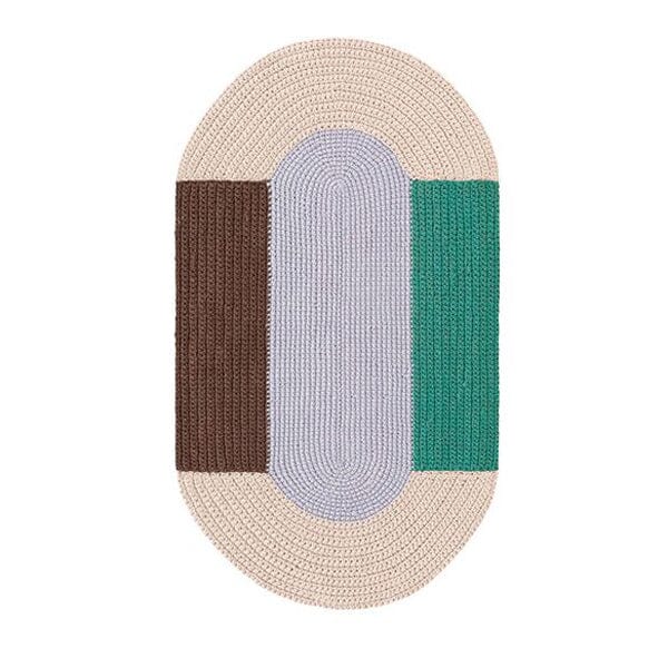 Crochet Mono Rug Rug Gan Pink