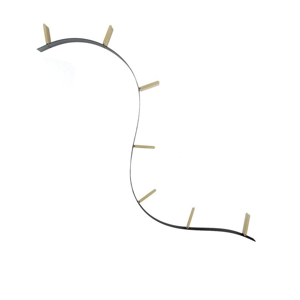 Bookworm storage Kartell Short Metallic Black-Gold