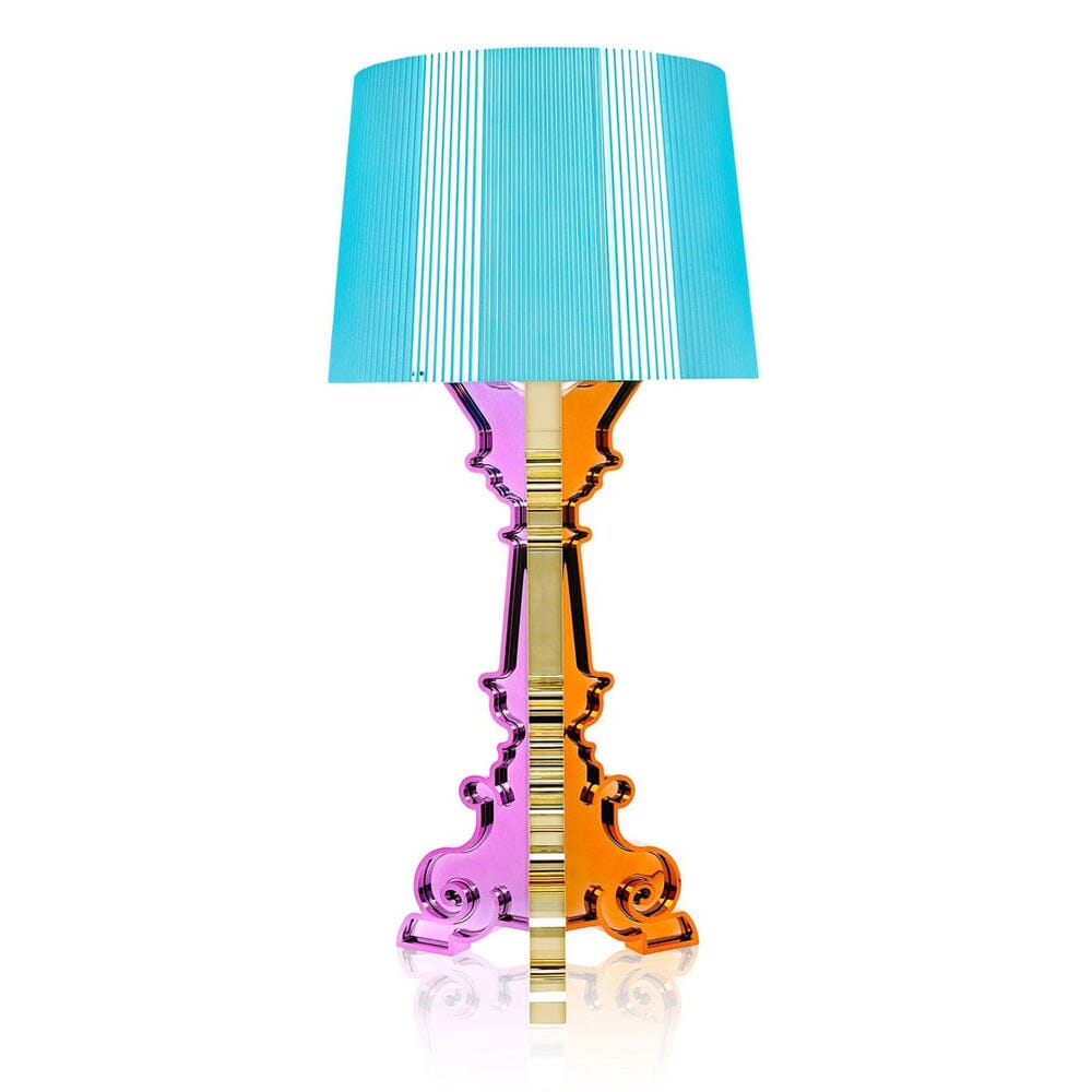 Bourgie Table Lamp Table Lamps Kartell Metallic Multicolored Light Blue