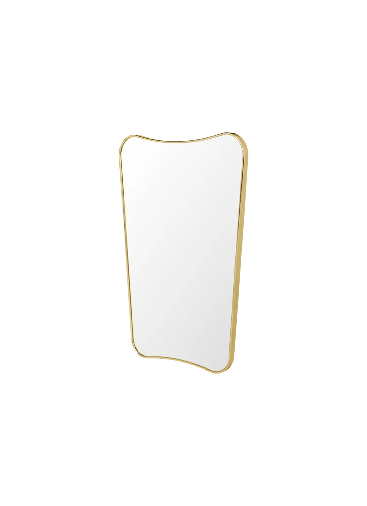 F.A. 33 Rectangular Wall Mirror mirror Gubi Small 54 x 80 cm Polished Brass
