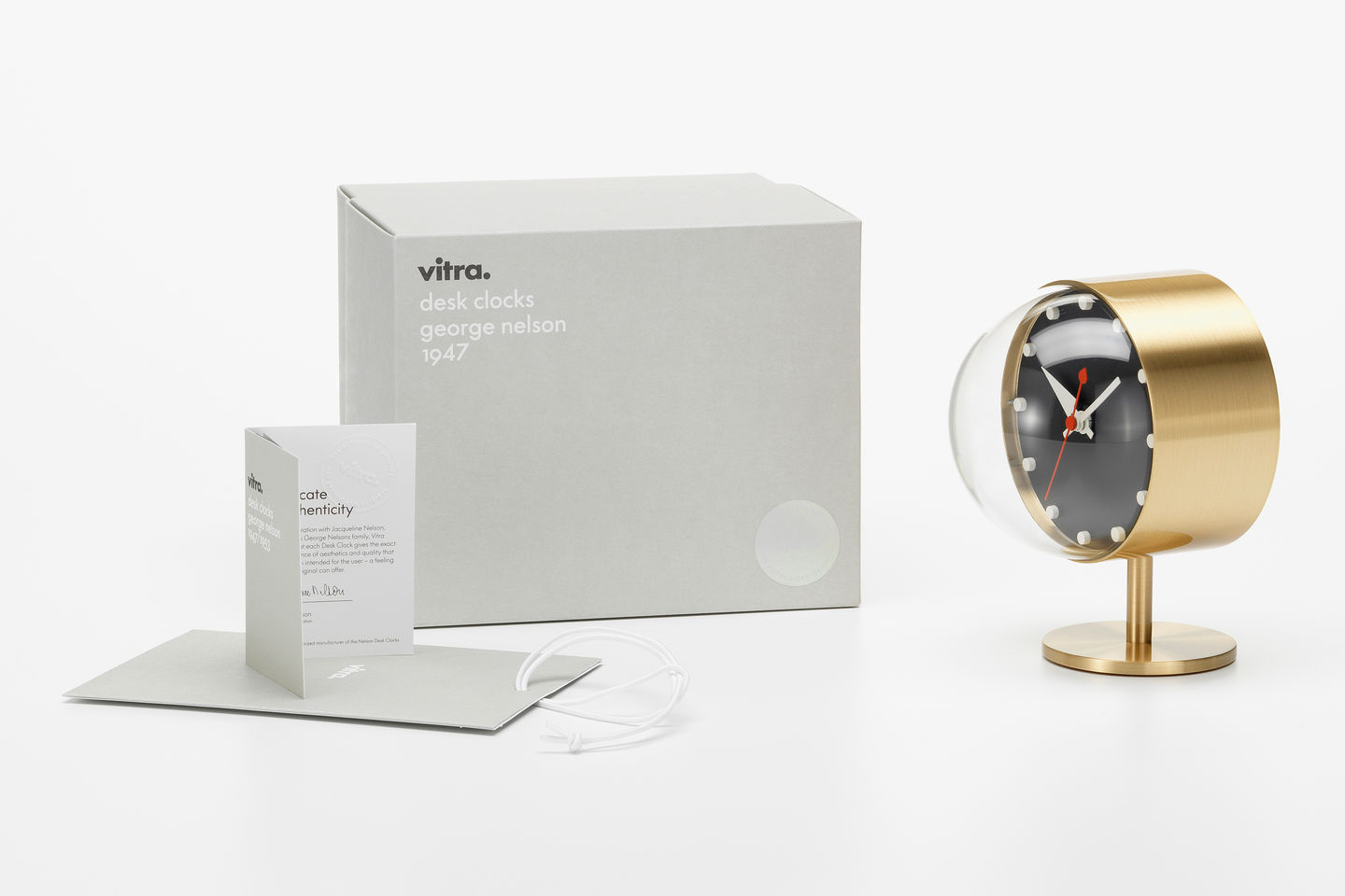 Nelson Night Desk Clock Clocks Vitra