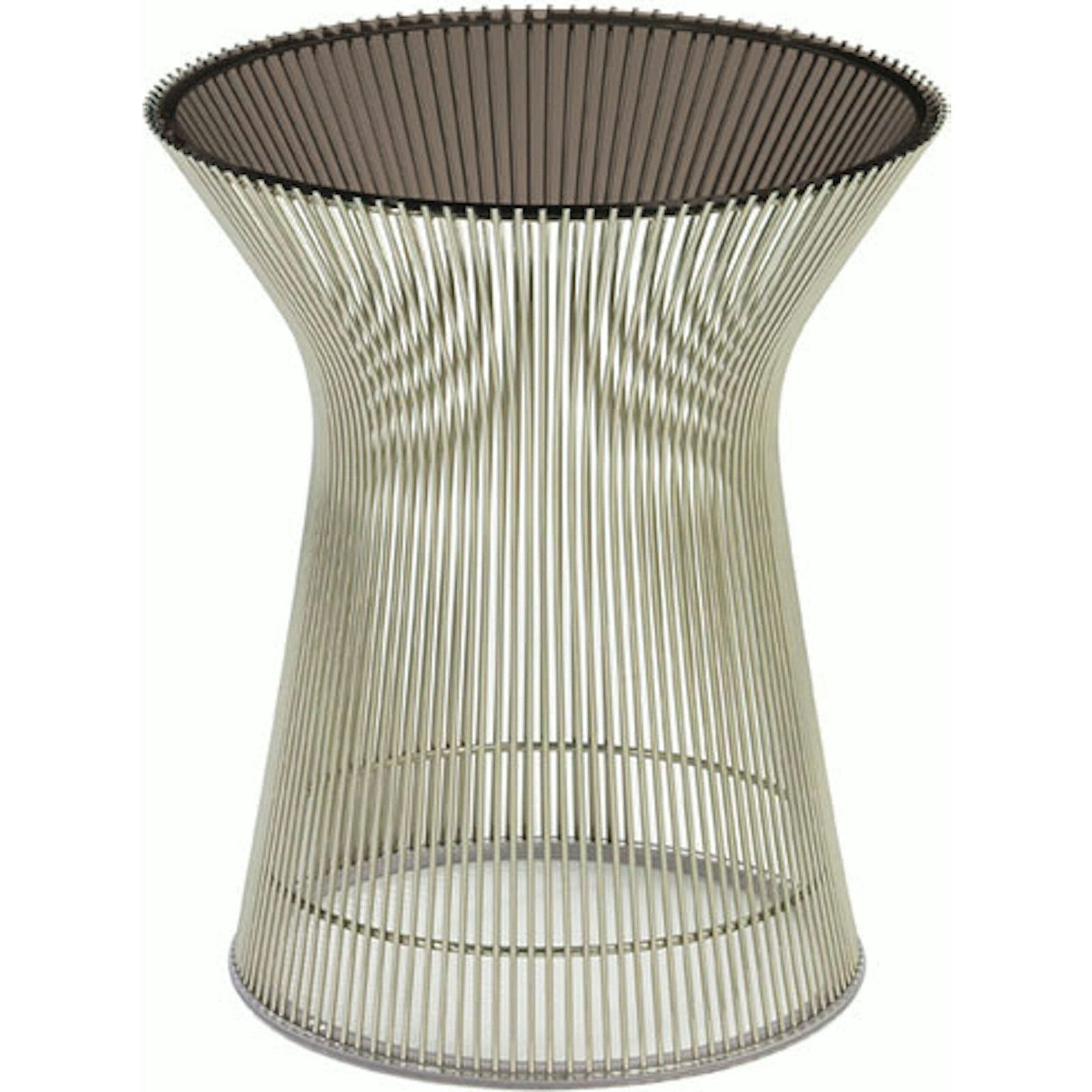 Platner Side Table side/end table Knoll Polished Nickel Bronze Glass
