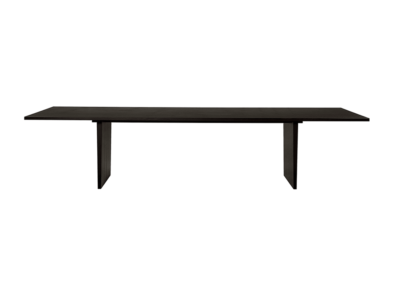 Private Dining Table Dining Tables Gubi Small Brown/Black Stained Oak