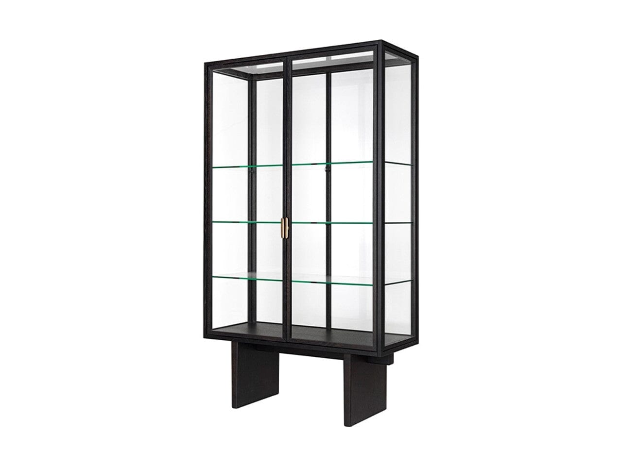 Private Vitrine Book Shelf Gubi Brown/Black Stained Oak Veneer