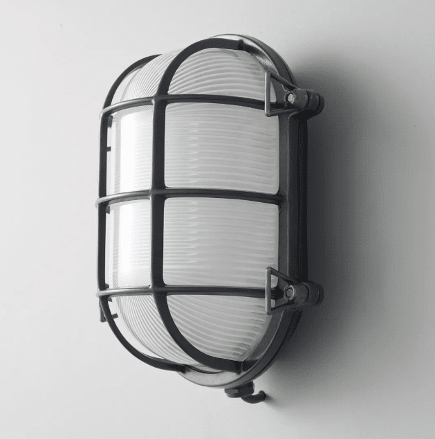 Oval Brass Bulkhead Outdoor Wall Light Outdoor Lighting Original BTC