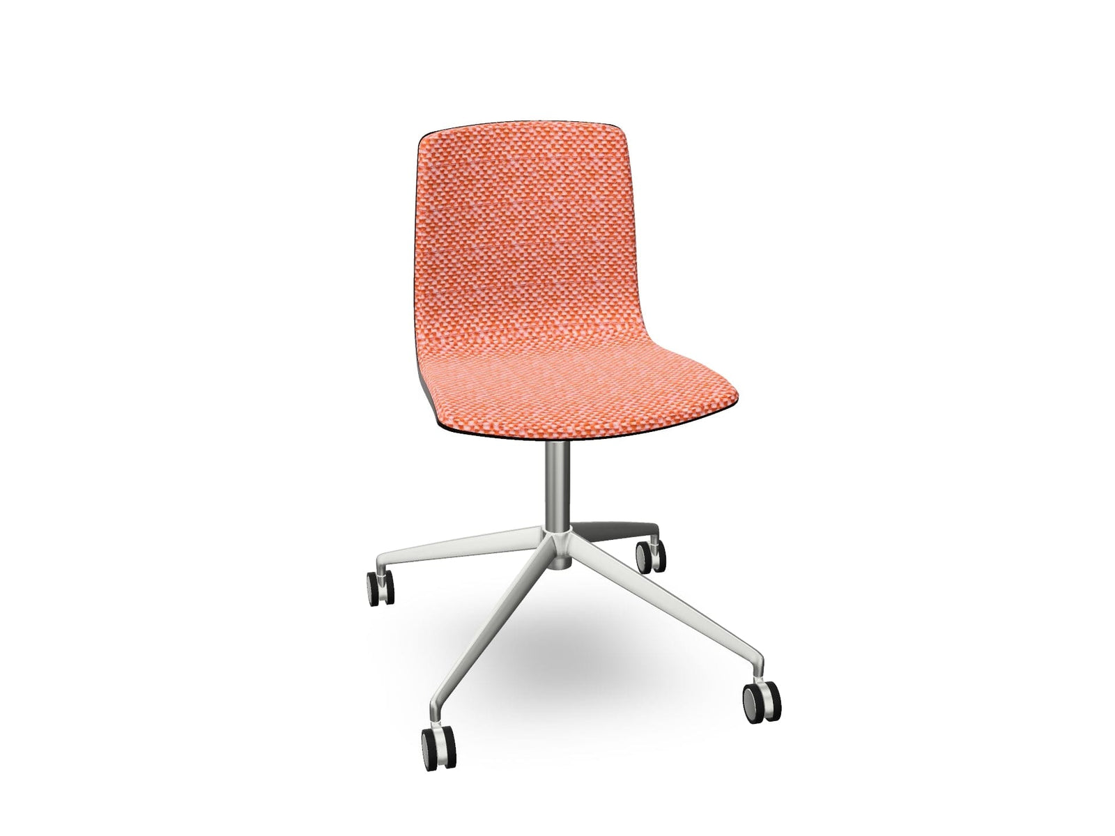Aava 02 Fixed Trestle Base Wood Chair With Front Upholstery Chairs Arper