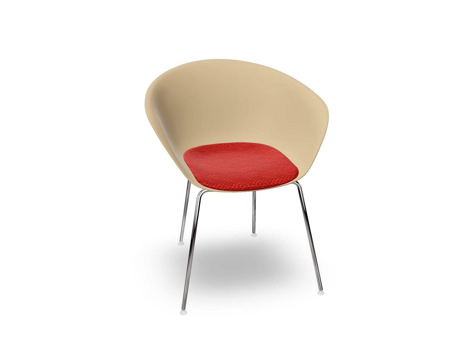 Duna 02 Four Leg Chair With Seat Cushion Chairs Arper