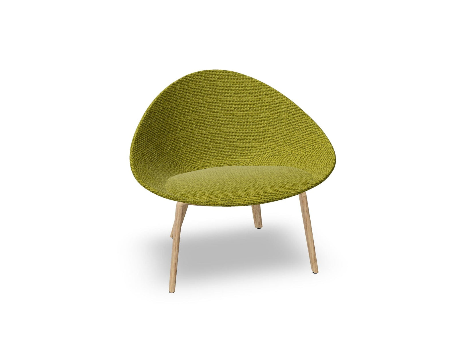 Adell 4 Leg Wood Lounge Chair With Fully Upholstered lounge chair Arper